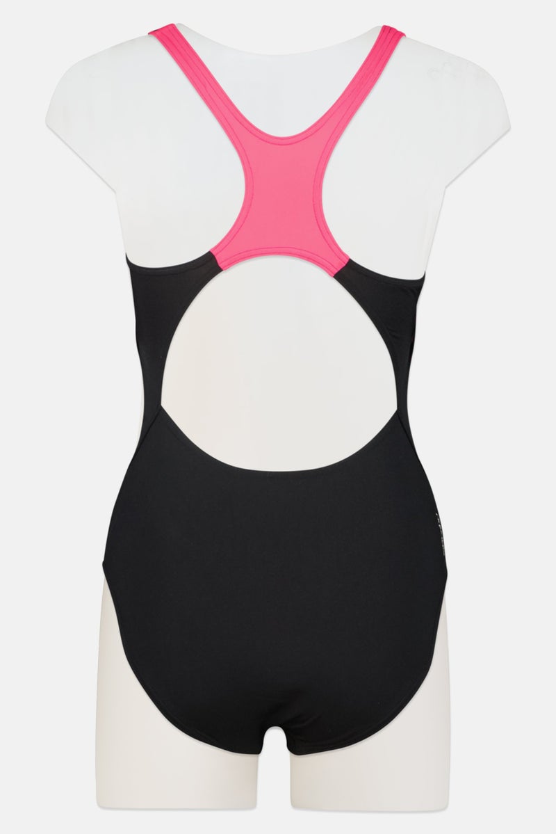 ZOGGS Women One Piece Embroidered Logo Swimsuit, Multicolor - Image 2