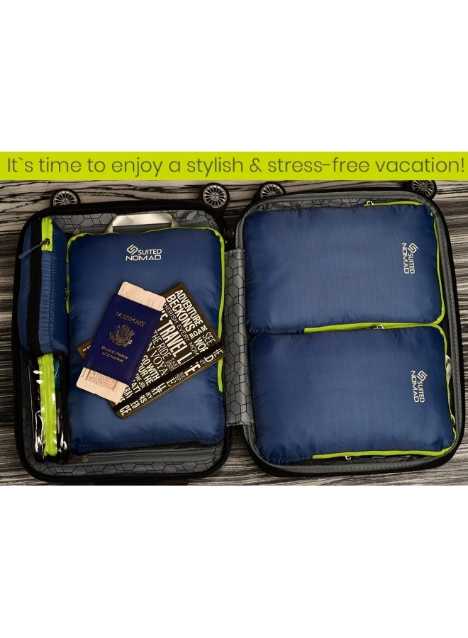 SUITEDNOMAD 6 مجموعة 3 مجموعة أكياس تعبئة خفيفة الوزن لضغط الأمتعة لحقيبة السفر وحقيبة الظهر - Image 5