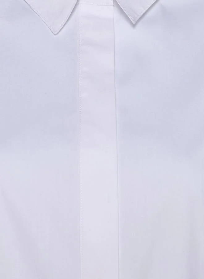 Splash FAV Oversized Poplin Shirt with High Low Hem