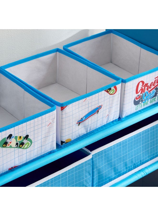 Home Box Gearhead Candice Baseball Fabric Storage Rack with 6 Bins 63 x 30 x 70 cm  - Image 4