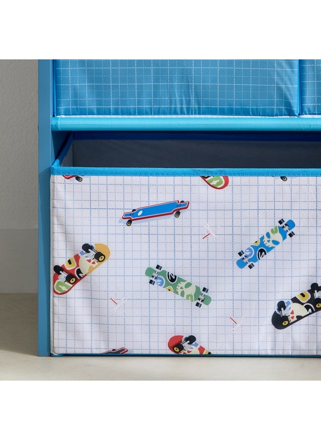 Home Box Gearhead Candice Baseball Fabric Storage Rack with 6 Bins 63 x 30 x 70 cm  - Image 5