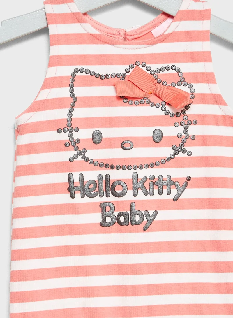 Hello Kitty Infant Striped Romper