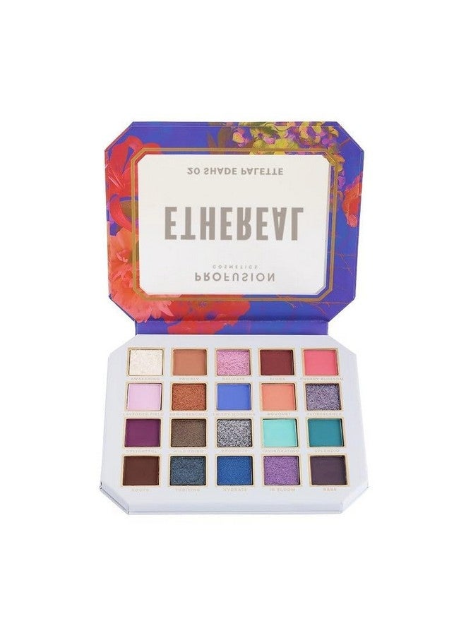 Profusion Cosmetics Ethereal 20 Shade Eyeshadow Palette with Multi Finish and Richly Pigmented Shade, Blendable and Buildable Eyeshadow Palette for Day to Night Eye Catching Looks - Image 2