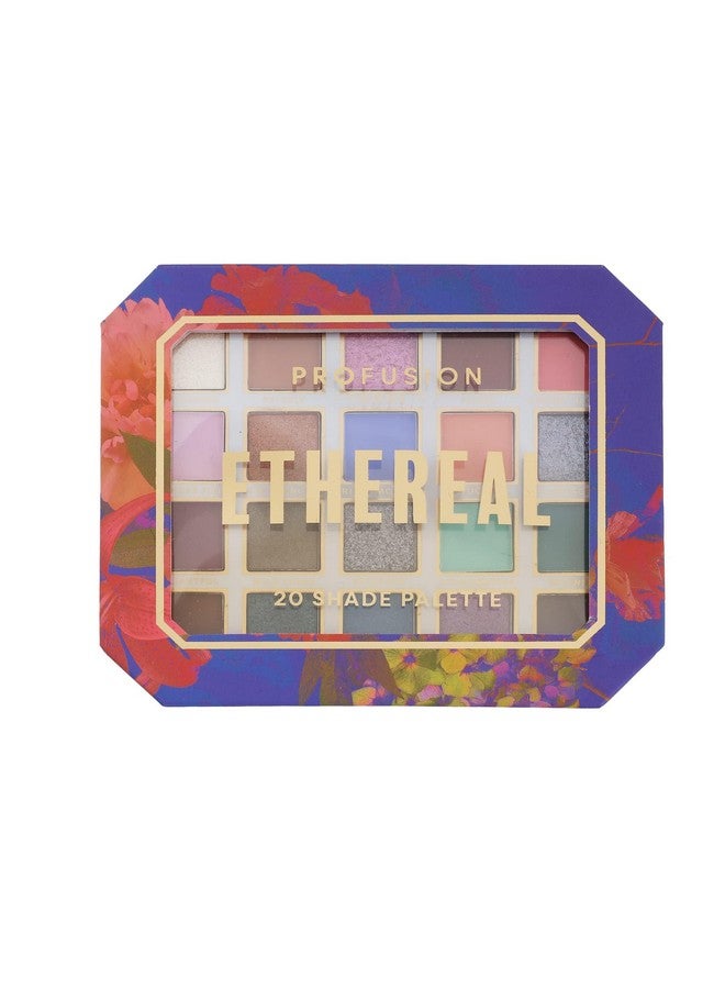 Profusion Cosmetics Ethereal 20 Shade Eyeshadow Palette with Multi Finish and Richly Pigmented Shade, Blendable and Buildable Eyeshadow Palette for Day to Night Eye Catching Looks - Image 4