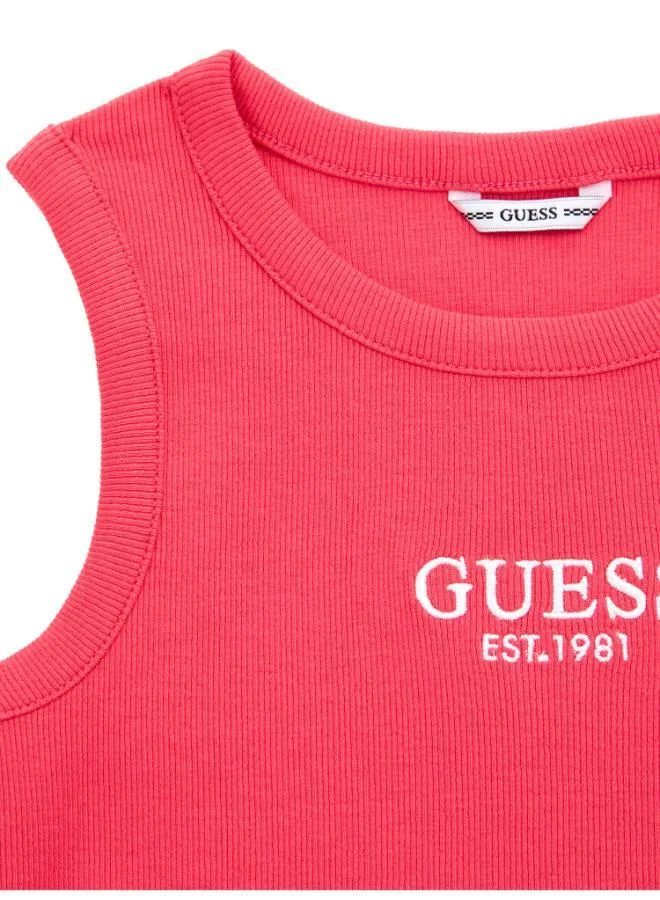 GUESS Kids Midi Crew Neck T-Shirt