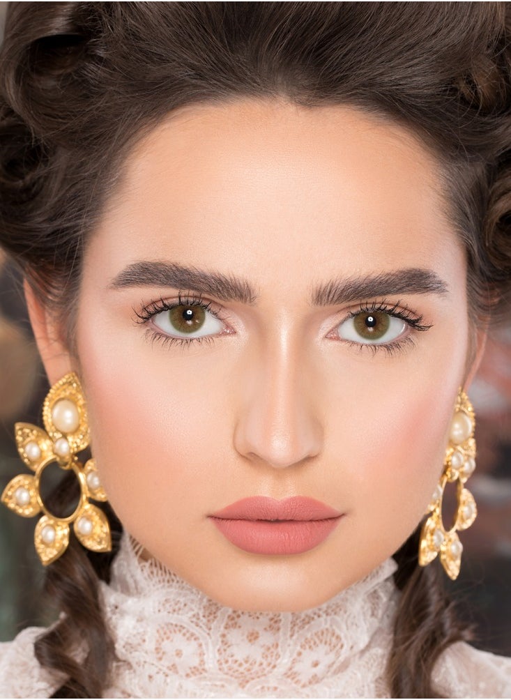 NATURÉL Core Green lenses A charming look with natural and beautiful colors Monthly use contact lenses, a pair in a box  - Image 2