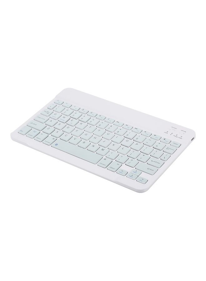 NIBEMINENT Wireless Bluetooth Keyboard White - Image 3