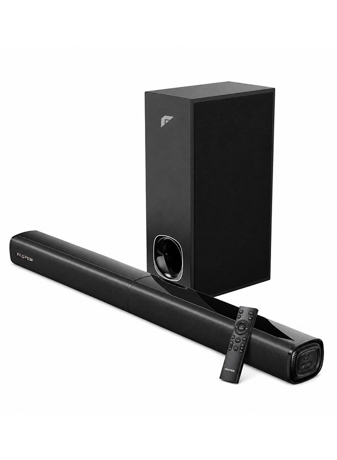 فاستر مكبر صوت مسرح منزلي XB7000 2.1 قناة - مضخم صوت سلكي خرج قوي 80 وات - وضع صوت مخصص، صوت جهير عميق ومثير، دولبي رقمي مدمج - يدعم البلوتوث، HDMI البصري (ARC)، AUX، USB وجهاز التحكم عن بعد - Image 1