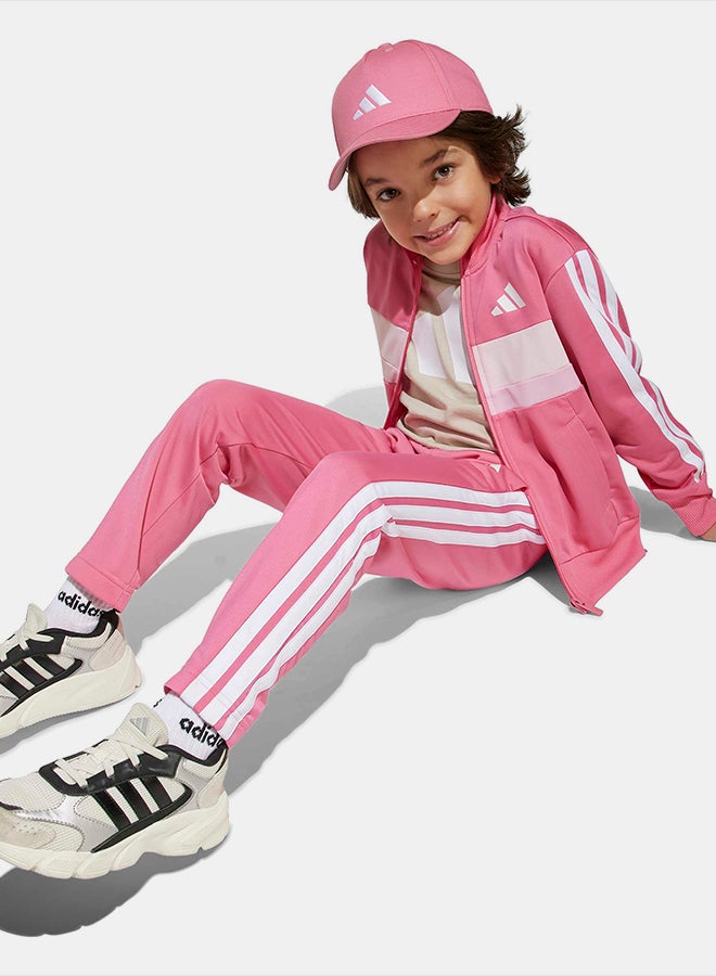 Adidas Seasonal Essentials Tiberio 3-Stripes Tricot Track Suit Kids - Image 3