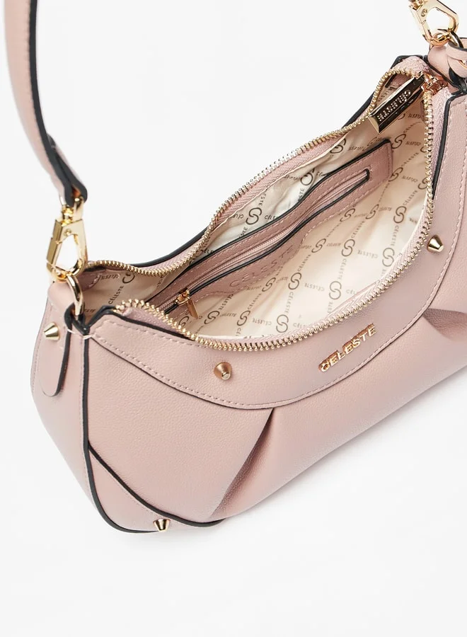 سيليست Women Solid Shoulder Bag with Zip Closure and Coin Purse