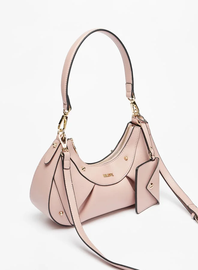 سيليست Women Solid Shoulder Bag with Zip Closure and Coin Purse
