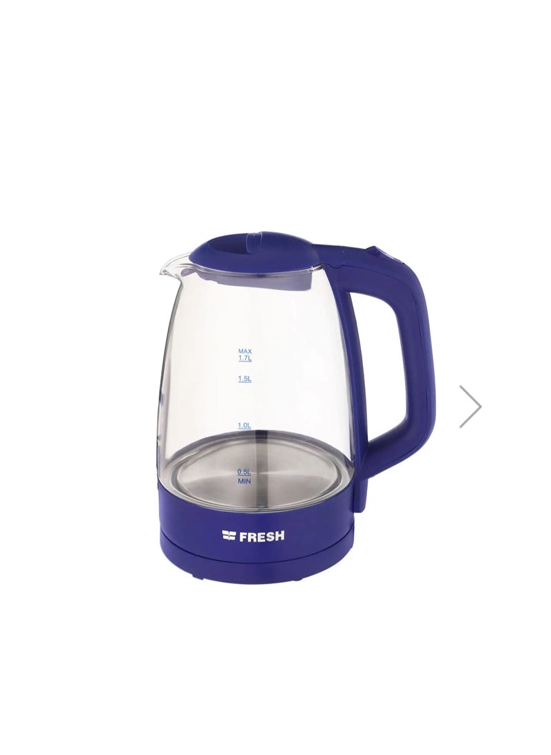 Fresh Fresh Kettle Glass 1.7 Liters - Blue EGK 17000 