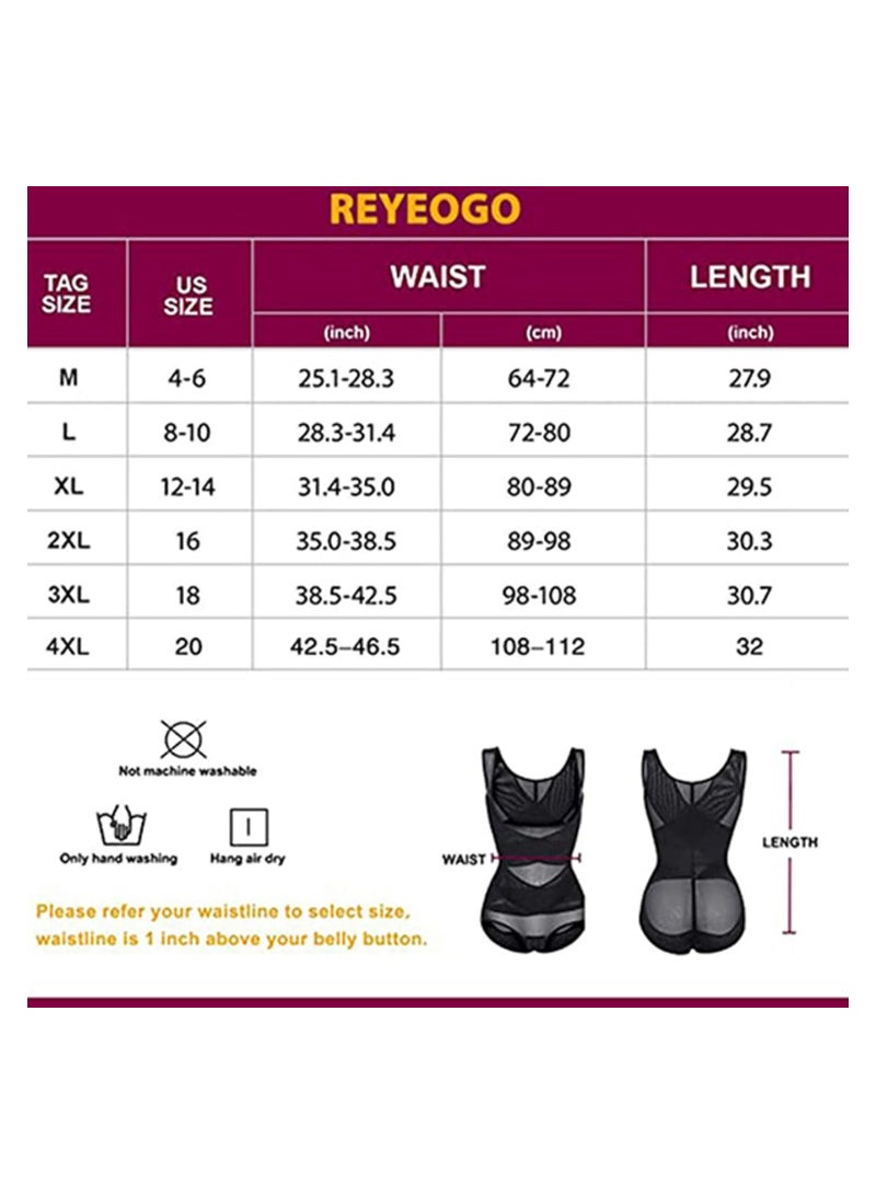 Zikra Shapewear Tank Top Slimming Vest Body Shaper Mesh Tummy Control Underbust Camisole Compression Undershirts Waist Trainer for Women M - Image 5