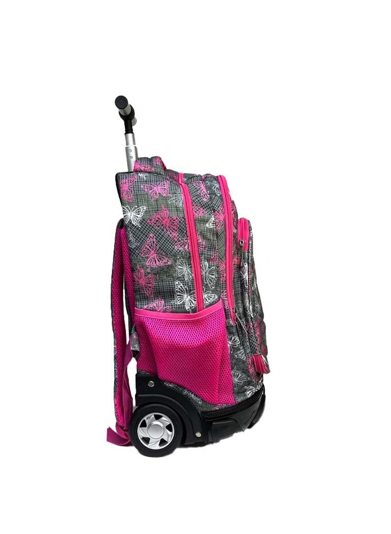 نوزكي حقيبة مدرسية للطلاب بعجلات – حقيبة ظهر متعددة الوظائف بعجلات بحجم 18 بوصة – حقائب مدرسية مثالية للبنات والأولاد – حقيبة سفر عملية - Image 2