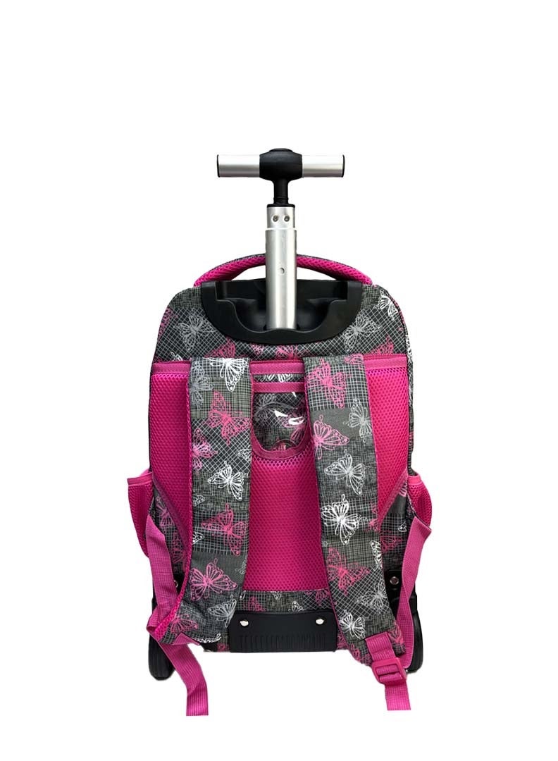 نوزكي حقيبة مدرسية للطلاب بعجلات – حقيبة ظهر متعددة الوظائف بعجلات بحجم 18 بوصة – حقائب مدرسية مثالية للبنات والأولاد – حقيبة سفر عملية - Image 3