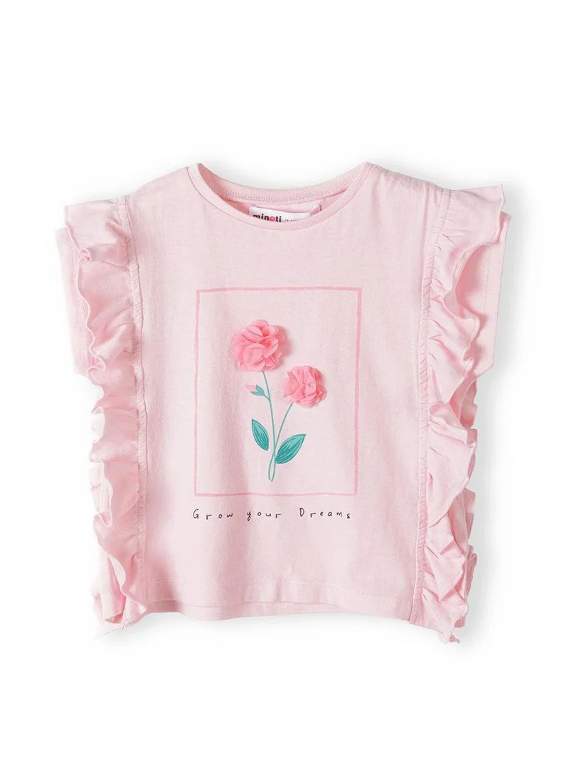 MINOTI Baby Girls Top and Leggings Set with 3D Flower Print