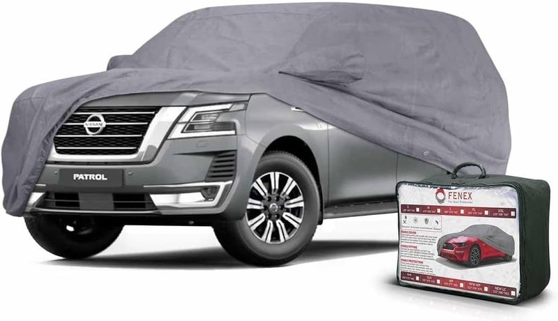 TORONTO New Nissan Patrol Car Cover – All-Weather, Waterproof, UV & Dust Resistant, Breathable, Indoor/Outdoor, Door Zipper & Mirror Pockets, Fits SUV 538×198×177 cm - Image 1