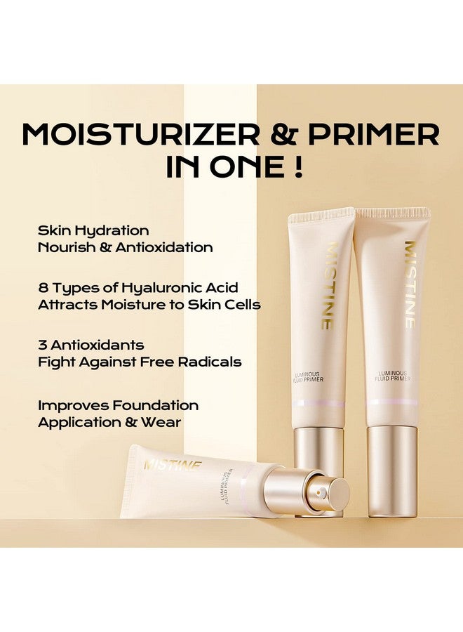 Mistine Face Makeup Primer For Dry Skin Hydrating Foundation Primer With 8 Types Of Hyaluronic Acid & Vitamin B5 Skin Perfecting & Smoothing Makeup Base 1 Fl Oz - Image 4