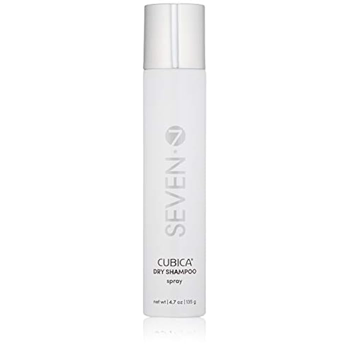 SEVEN Cubica Dry Shampoo for Women & Men, Post Workout Oily Hair, No White Residue, Cruelty Free, Non Toxic Volumizing Spray, Chamomile, Rosemary, Zeolite, Made in USA, 4.7 oz - Image 1