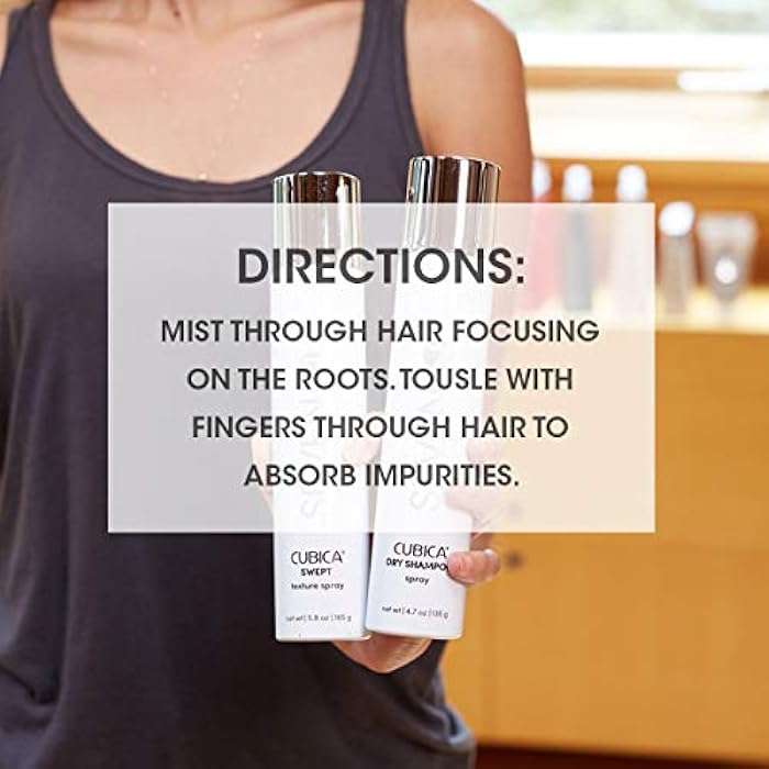 SEVEN Cubica Dry Shampoo for Women & Men, Post Workout Oily Hair, No White Residue, Cruelty Free, Non Toxic Volumizing Spray, Chamomile, Rosemary, Zeolite, Made in USA, 4.7 oz - Image 5