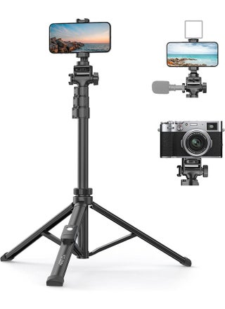 TONEOF 170cm Phone Camera Tripod Stand with Remote & Phone Holder, Tripod for Travel/Video Recording,Tall Smartphone Tripod Compatible with iPhone/Android//Webcamera - pzsku/Z45F95A7DE018D7597AB8Z/45/1744776925/ef4ea451-70d3-4535-a44d-34b305c7bdcb