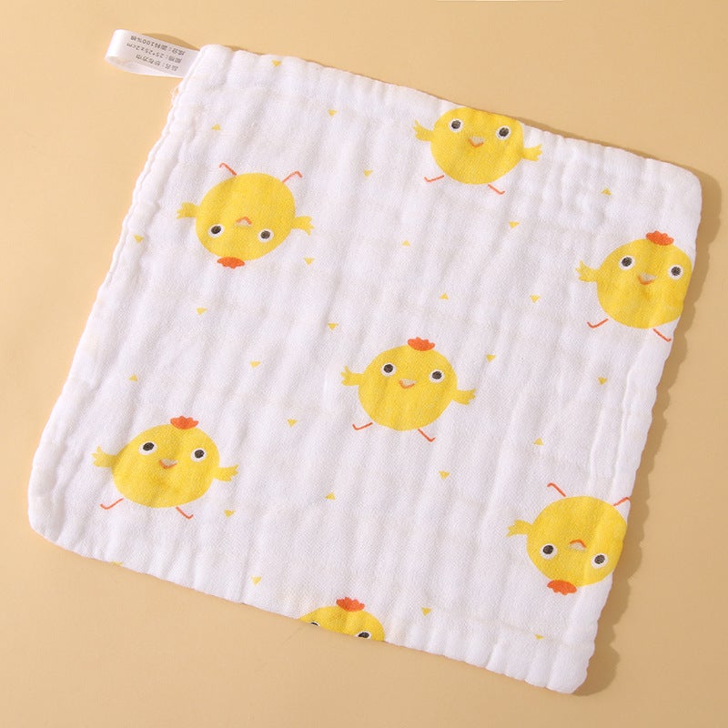 Soft Cotton Baby Drool Bib Gauze Towel Pillow Cute Chick 