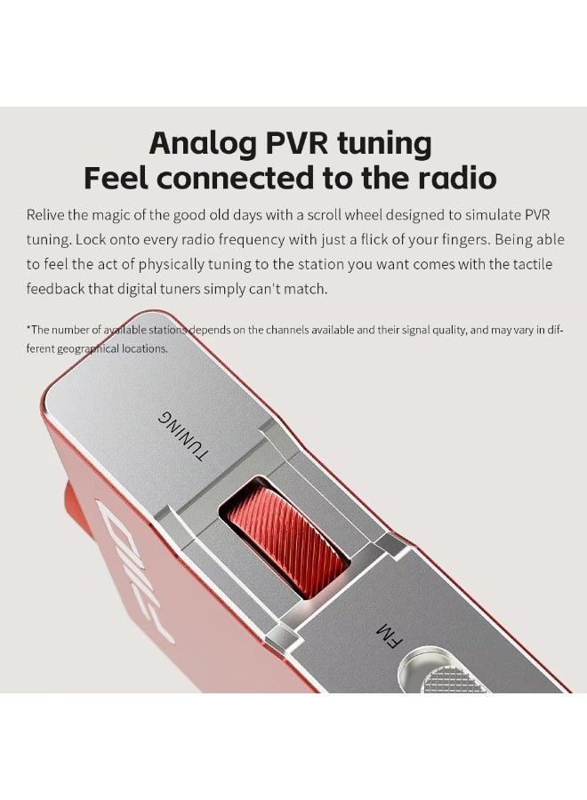 فيو جهاز استقبال راديو ستيريو FM محمول عالي الدقة FiiO RR11 مع ضبط تناظري PVR، وتأثيرات صوتية BASS+3D، نطاق تردد 64-108 ميجاهرتز - Image 3