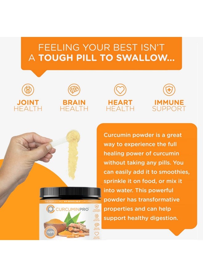 curcuminpro Complete Curcumin Bulk Powder | BioSoluble Organic Turmeric Curcumin Supplement | High Absorption Curcuma Organica en Polvo | Natural Wellness Support | 90 Grams - Image 3