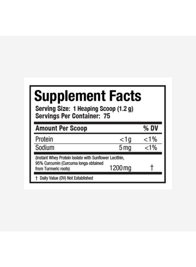curcuminpro Complete Curcumin Bulk Powder | BioSoluble Organic Turmeric Curcumin Supplement | High Absorption Curcuma Organica en Polvo | Natural Wellness Support | 90 Grams - Image 5