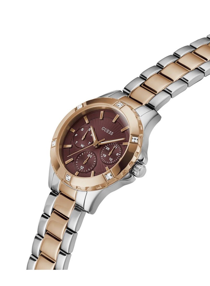 GUESS Women Round Dial Quartz Analog Stainless Steel Watch GW0723L2 - 35mm - Image 2