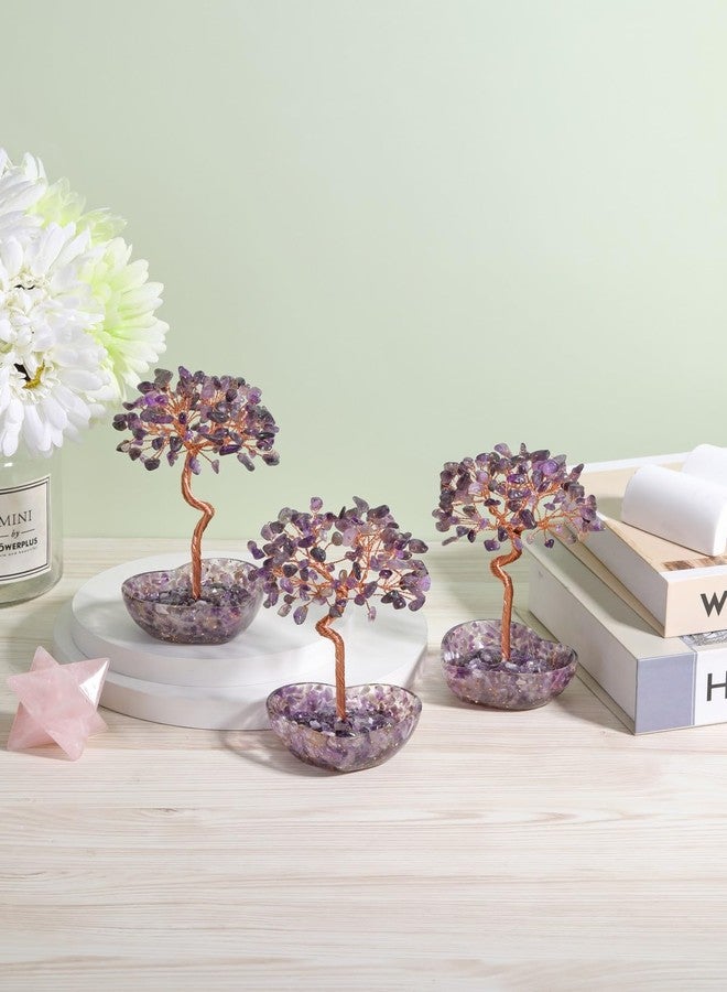 PESOENTH Amethyst Crystal Tree of Life Gifts for Women Mom Birthday,Amethyst Tree Healing Crystals Stones Positive Energy Gemstones Spiritual Purple Home Room Decor Gifts Her Anniversary Valentines - Image 3