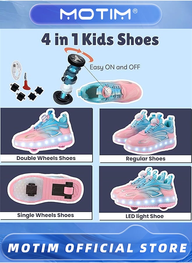 Motim Kids Roller Skates Shoes Sneakers with Wheels USB Charging Led Light Up Wheels Novel Gift for Girls  - Image 2