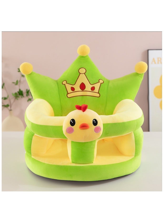 Educational children's sofa, supportive velvet seat for the nursery, soft and comfortable cushion, floor seat for infants, non-slip armchair, cartoon animal design, gift for children of all genders - Image 1