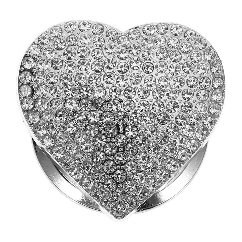 OUNONA Push to Start Button Cover Heart Shape Rhinestone Car Decoration Easy Install Button Protector Unique Car Accessories for Women Prevents Accidental - Image 1