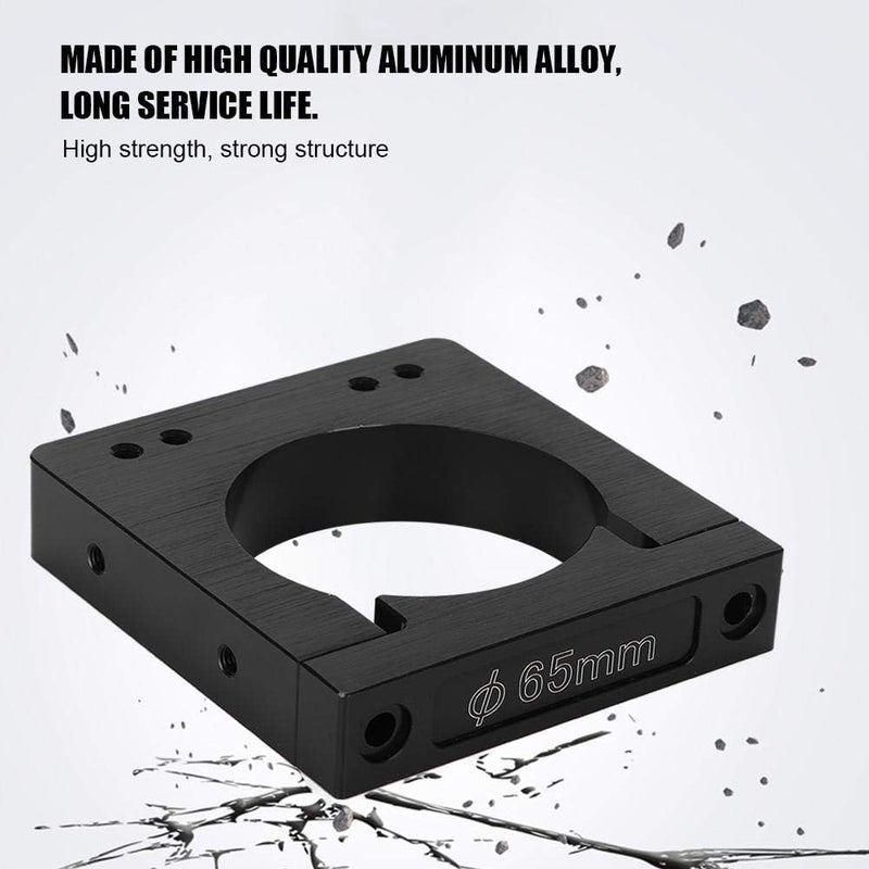 Wendry Spindle Motor Holder, CNC Motor Bracket 52/65/71mm Aluminum Shaft Spindle Motor Mount Kit for CNC Router Engraving Machine (65mm) - Image 2