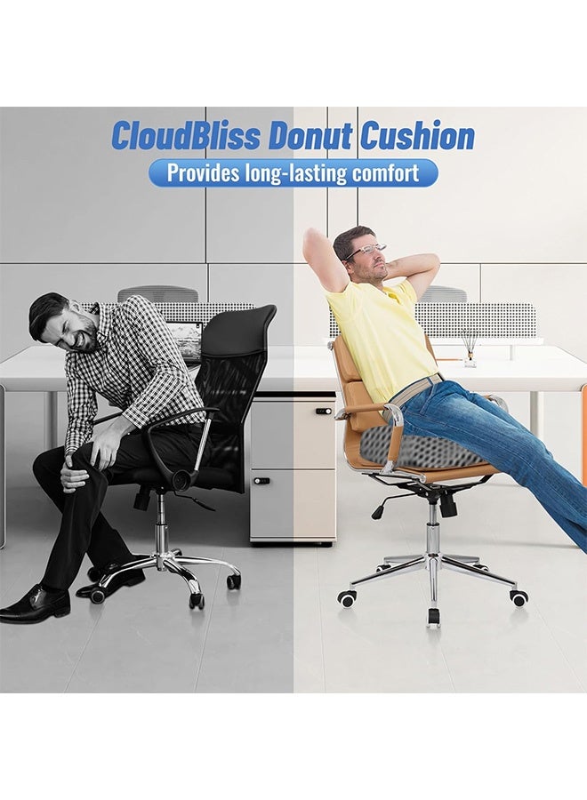 MLADEN Breathable Cushions Chair Pad for Tailbone Pain Relief and Hemorrhoids, Memory Foam Seat Chair Cushion for Postpartum Pregnancy, Seat Cushions for Men and Women for Home & Office, (Dark Gray) - Image 5