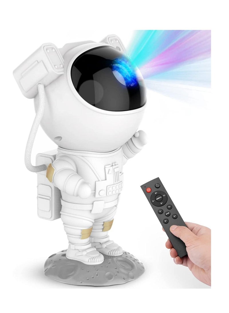 Star Projector Galaxy Night Light - Astronaut Starry Nebula Ceiling LED Projection Lamp with Timer, Remote Control, Adjustable Head Angle  - Image 1