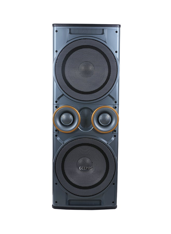 GEEPAS 2- Channel Professional Speaker System with Wireless Microphone Remote Control, LED Display/Graphic Equalizer, Bluetooth/80000W PMPO, GMS8518, Black GMS8518 Black - Image 3
