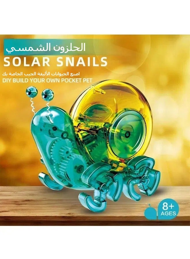 General Basking in the sun can walk solar electric machine snail children's building toys boy puzzle robot  - Image 2