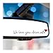 TriluckyDeco We Love You Drive Safe Mirror Sticker 3 Pack Heart Rearview UV DTF Stickers for Car I Love You Drive Safe Rear View Decal for Husband Wife Daughter Son Boyfriend Girlfriend Gift - Image 2