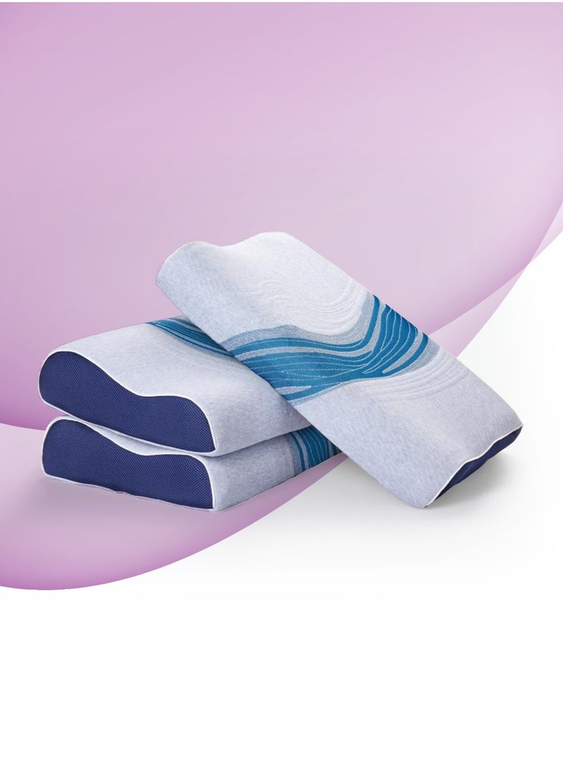 سليب ويل وسادة Nexa Curves Pillow Premium Sleepwell الدعم الأمثل والراحة والجودة للحصول على أفضل نوم ليلاً  - Image 1