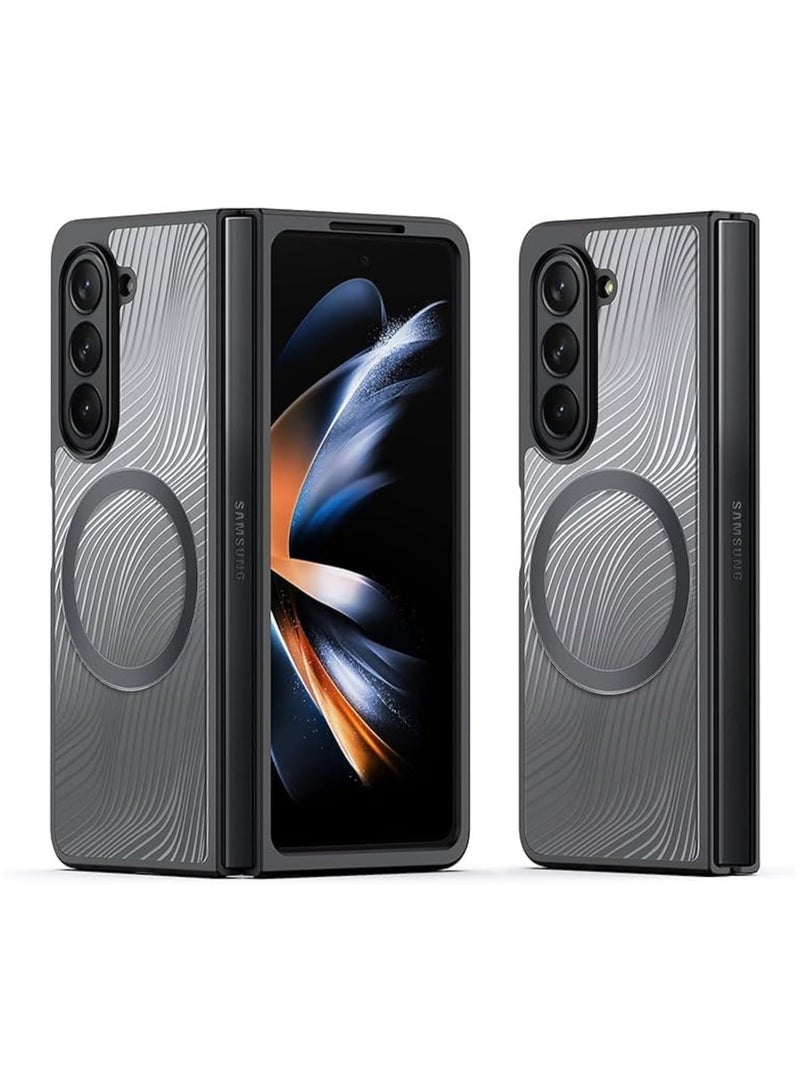 general Samsung Galaxy Z Fold 6 Magnetic Case, Compatible with MA-g-SAFE, Hydrophobic Anti-Fade, Anti-Fingerprint, Anti-Shock Protective Case, Ultra-Thin Matte Clear Case - Image 1