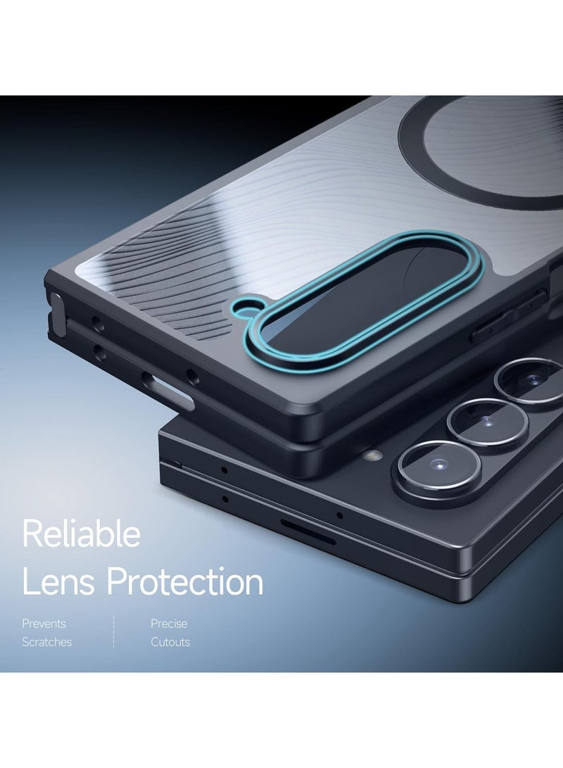 general Samsung Galaxy Z Fold 6 Magnetic Case, Compatible with MA-g-SAFE, Hydrophobic Anti-Fade, Anti-Fingerprint, Anti-Shock Protective Case, Ultra-Thin Matte Clear Case - Image 5