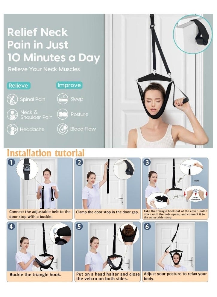 Neck Stretcher Cervical Traction Device for Neck Pain Relief Portable Cervical Traction Over Door for Neck Decompression Neck Hammock for Home - pzsku/Z45F9ECFC896C9F0CCE6CZ/45/_/1721128398/aac96e63-5777-4485-9244-c16bb4fb33cf