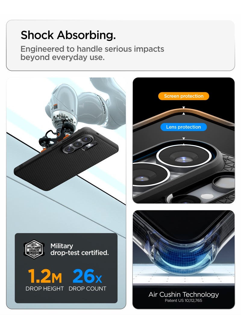 Spigen Liquid Air MagFit for Samsung Galaxy S26 ULTRA Case [MagSafe compatible] Cover - Matte Black - Image 5