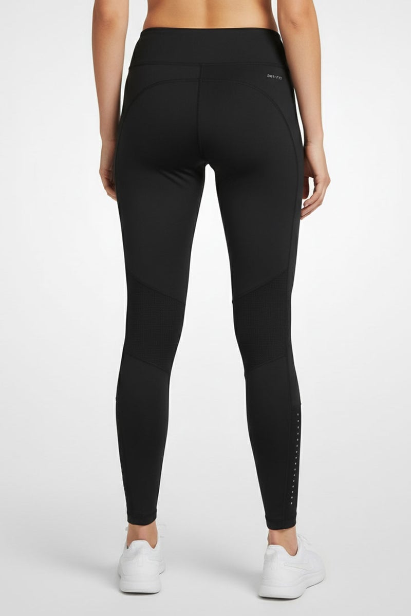 Nike  leggings جري نسائية قوية، سوداء - Image 3