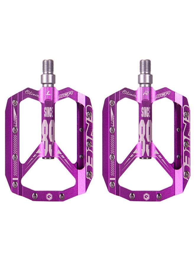 إنلي دواسات دراجة هوائية مسطحة مصنوعة من سبائك الألومنيوم، دواسات دراجة جبلية، دواسات ركوب الدراجات - Image 2