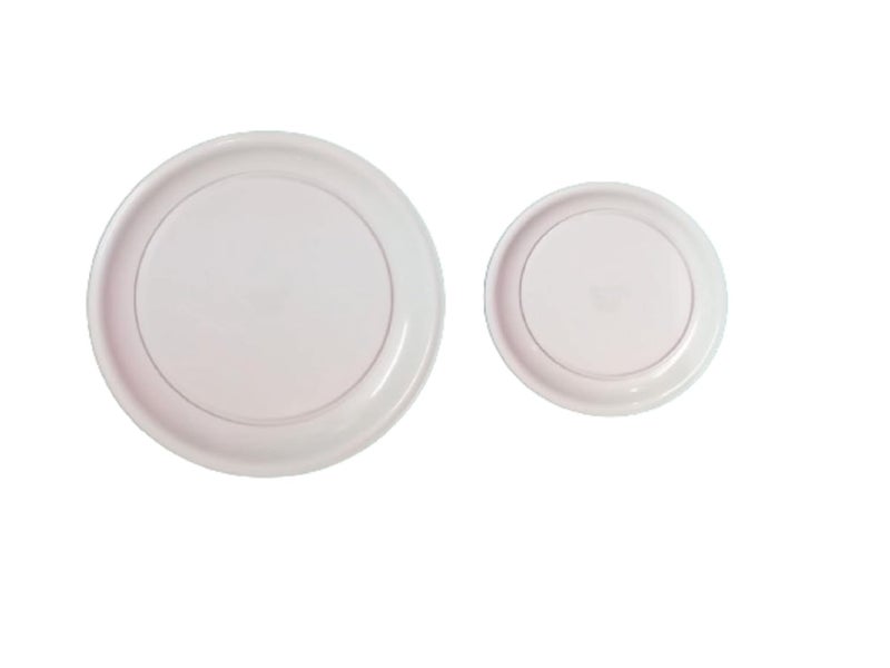 Servewell Melamine Dinner Quarter Serving Plate Combo of 44 White - Image 5