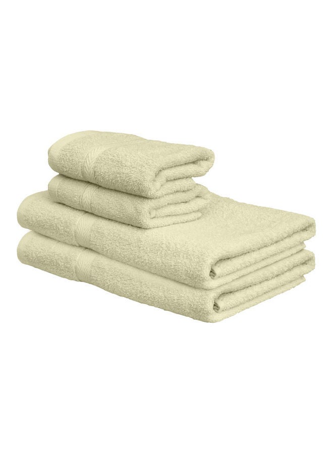 Princess 4-Piece Fast Absorbent Towel Set Cream 70 x 140cm - Image 1