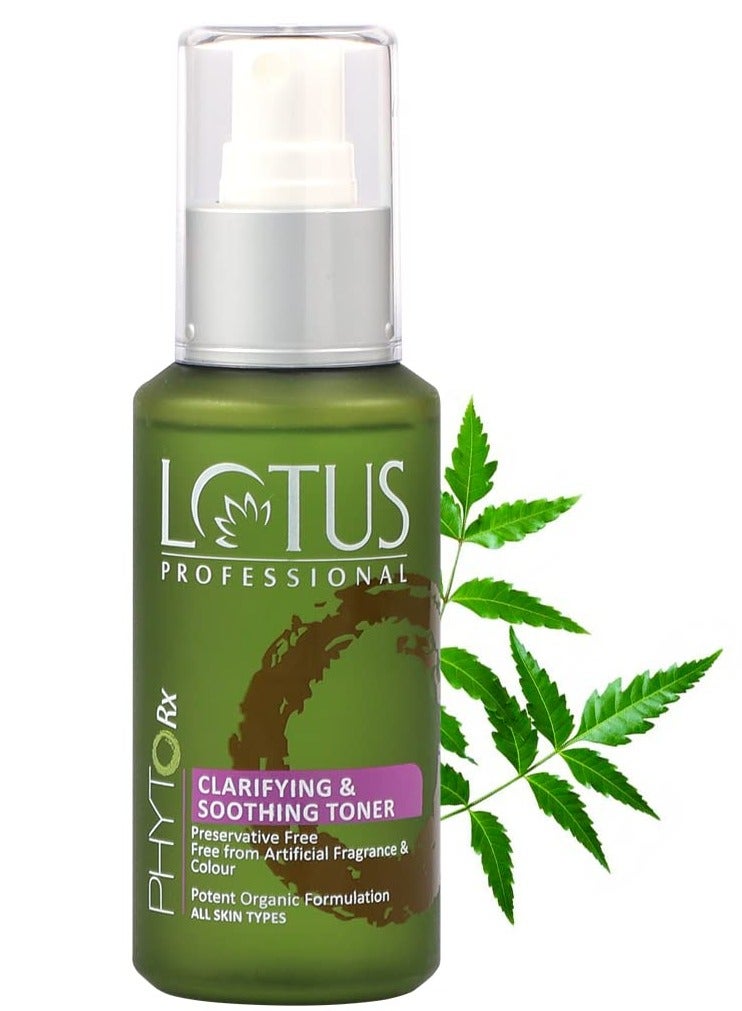 Lotus Professional Lotus Professional PhytoRx Clarifying and Soothing Daily Toner, Neem, Vitamin C, Refreshing, Preservative Free, 100 ml  - Image 1